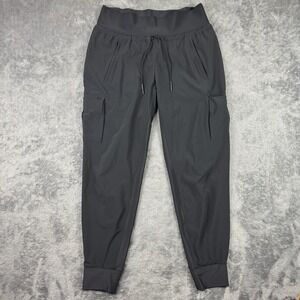 Athleta Sutton Jogger Womens Size 6 Black Cargo Polyester Activewear
